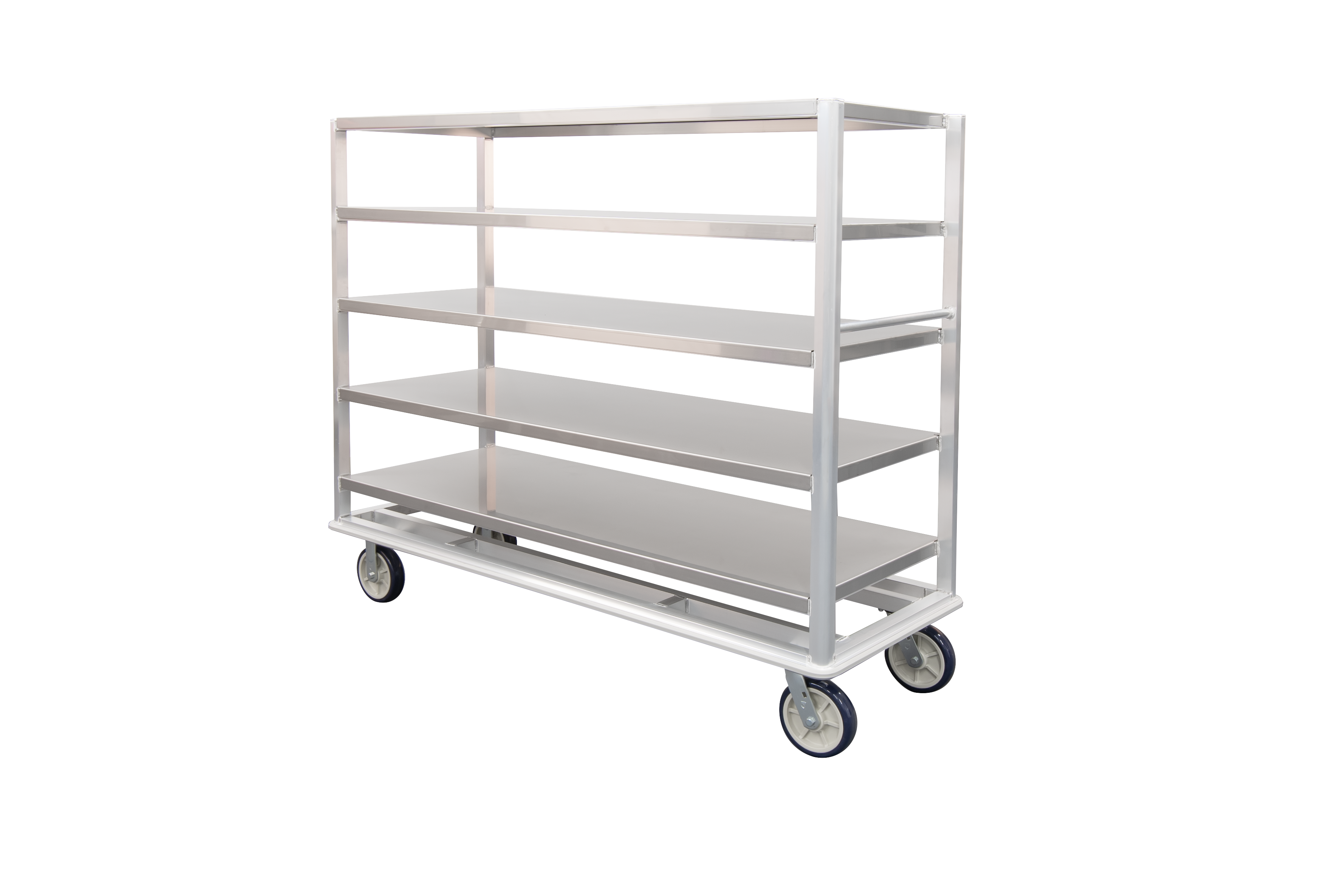 Queen Mary Cart 78" Wide - Stainless Steel Shelves