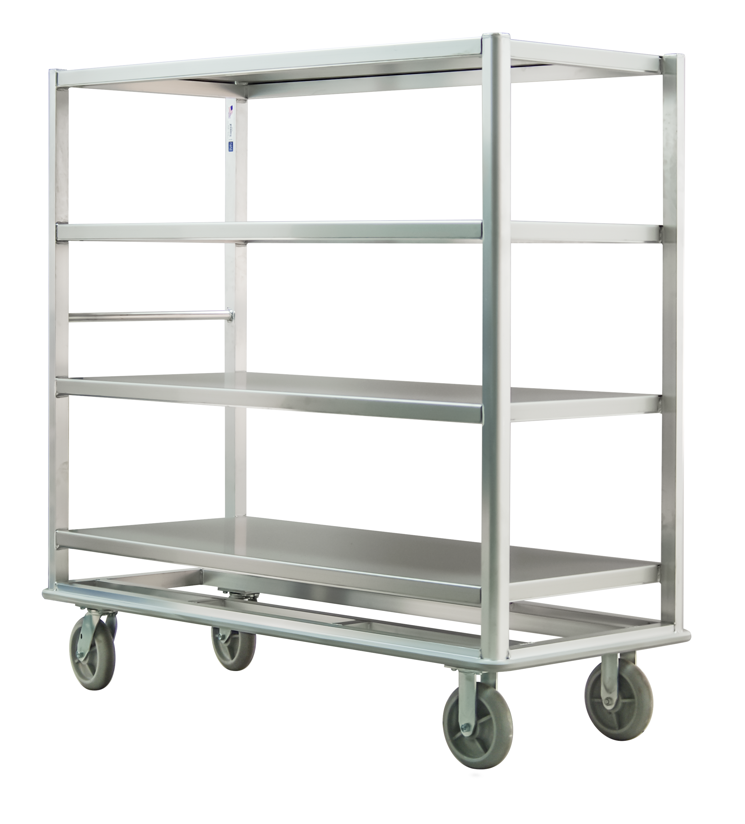 Queen Mary Cart 4-Shelf Stainless - 14.5" Spacing
