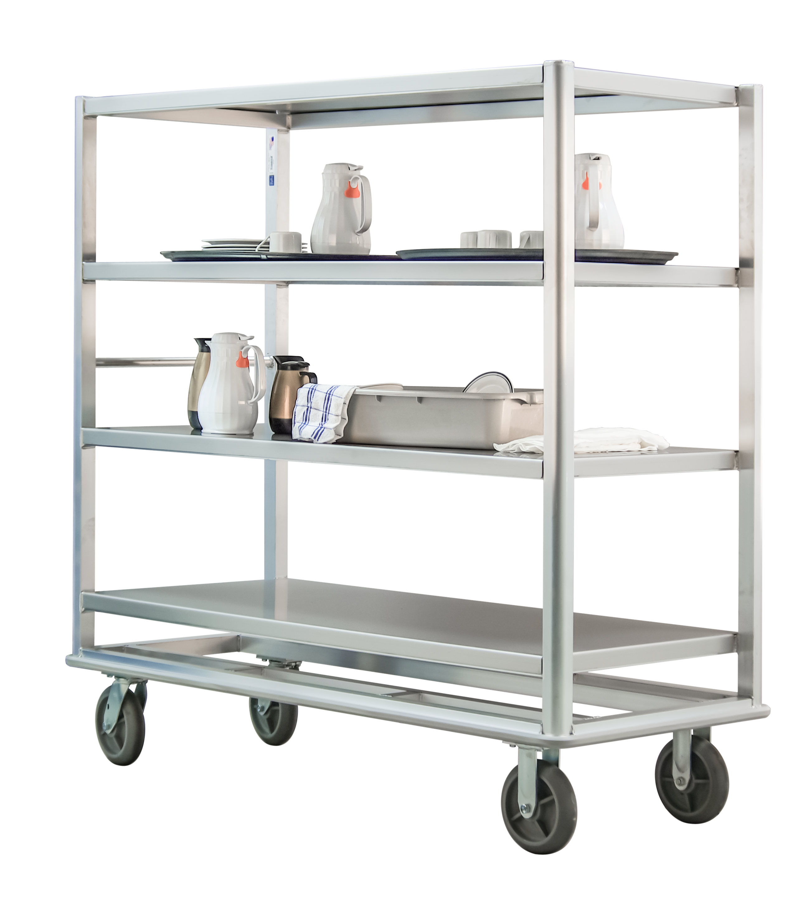 Queen Mary Cart 4-Shelf Stainless - 14.5" Spacing