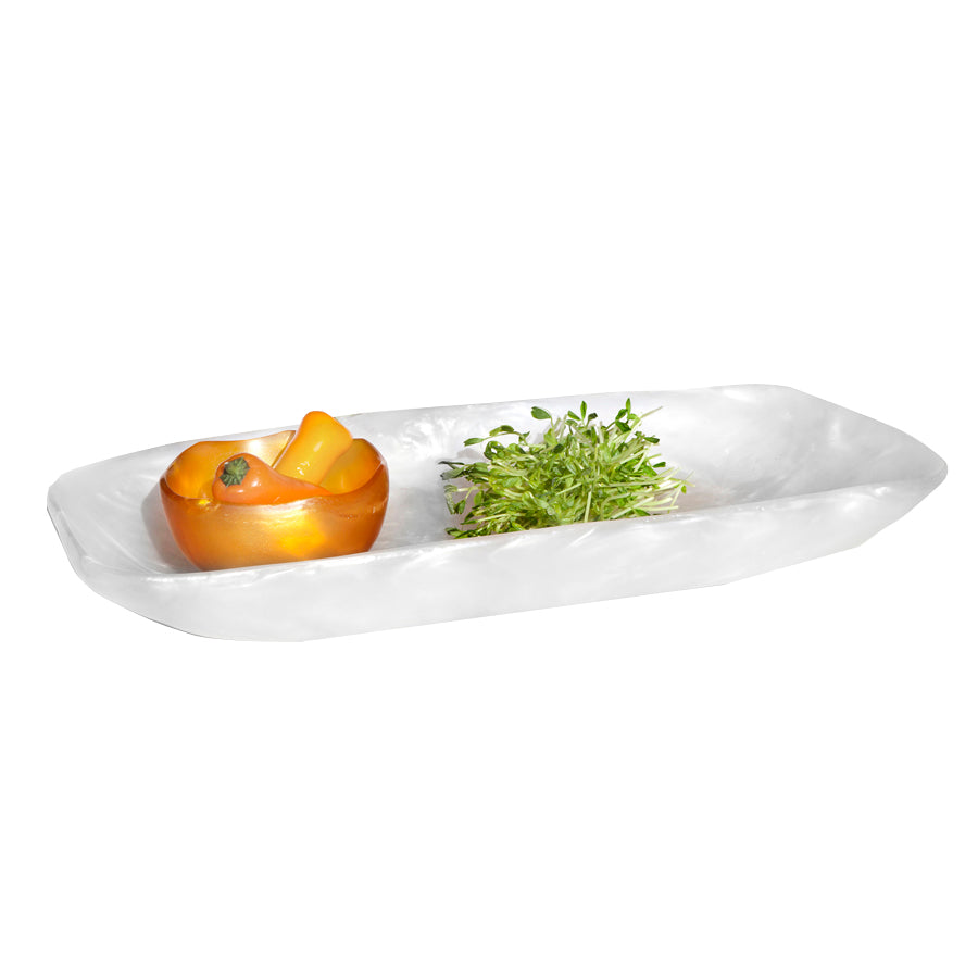 Rectangle Bowl L 19.5" W 10.0" (3.5 Qt) Wave