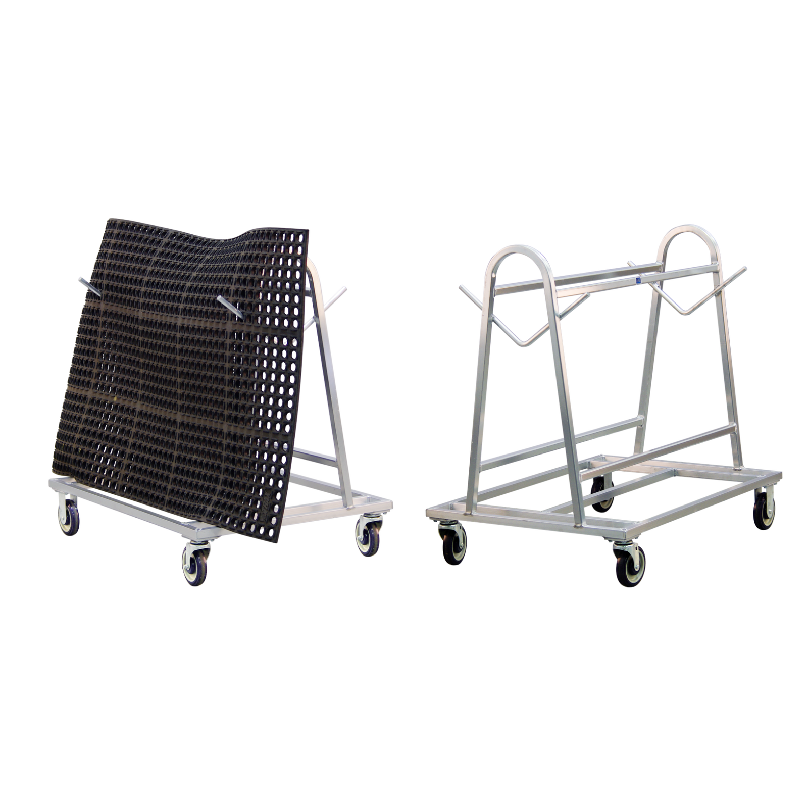 Mat Transport Cart 41"x27" - Welded Aluminum 500 lb