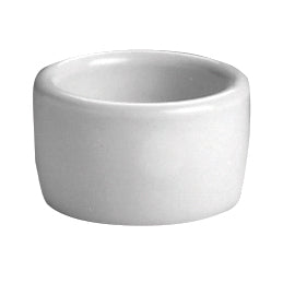 Round Ramekin/Cheese Pipkin 2.375" Dia. (2.0 Oz) Bright White
