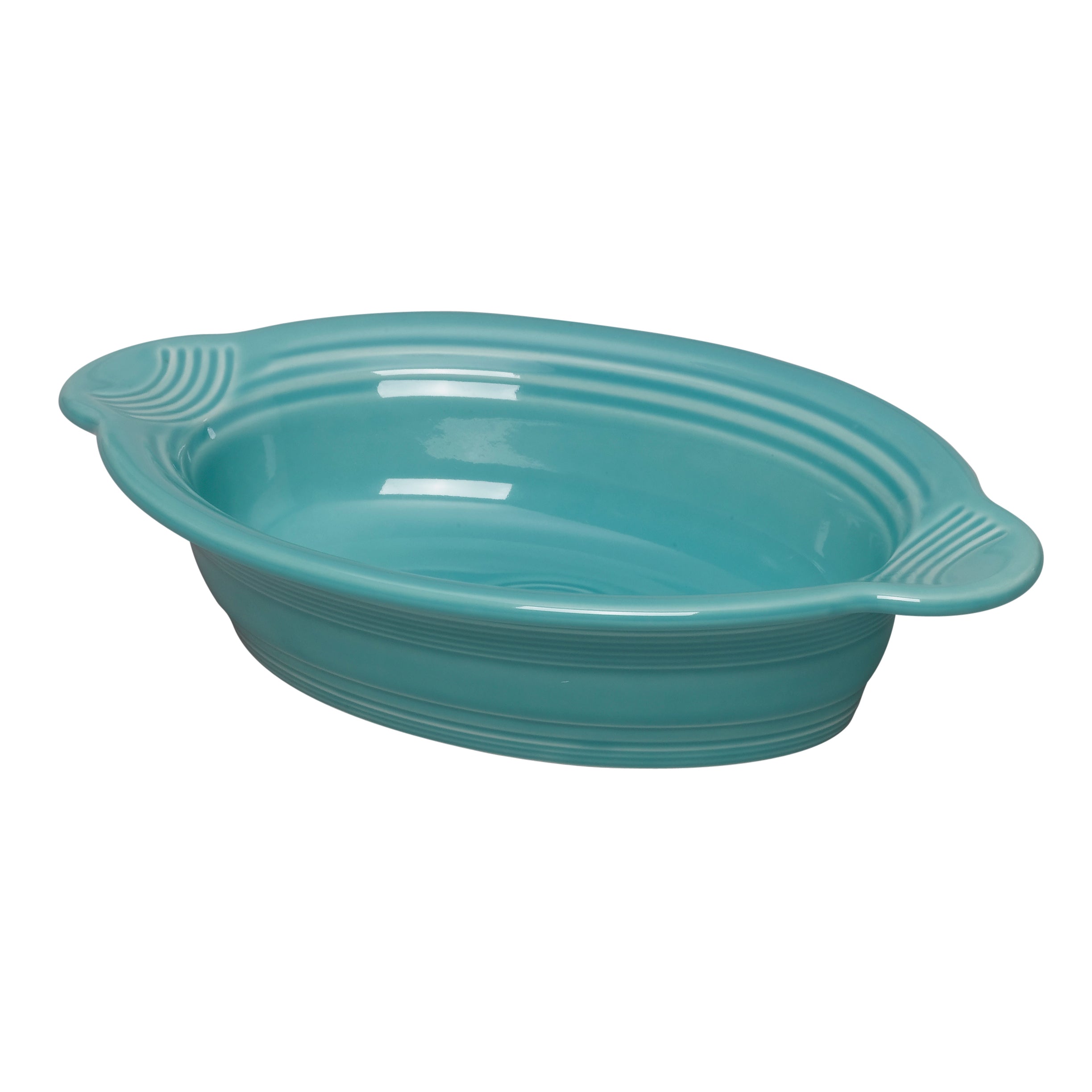Oval Baker L 9.125" W 5.625" (13.0 Oz) Fiesta Turquois