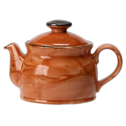 Teapot Club W/Lid L 6.75" W 4.375" (15.0 Oz) Craft Terracott