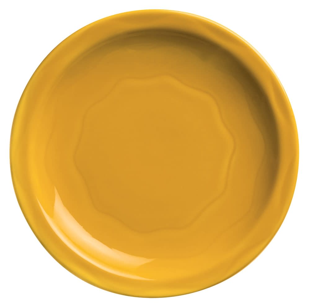 Cantina 6-1/4 in. Saffron Plate Carved Pattern