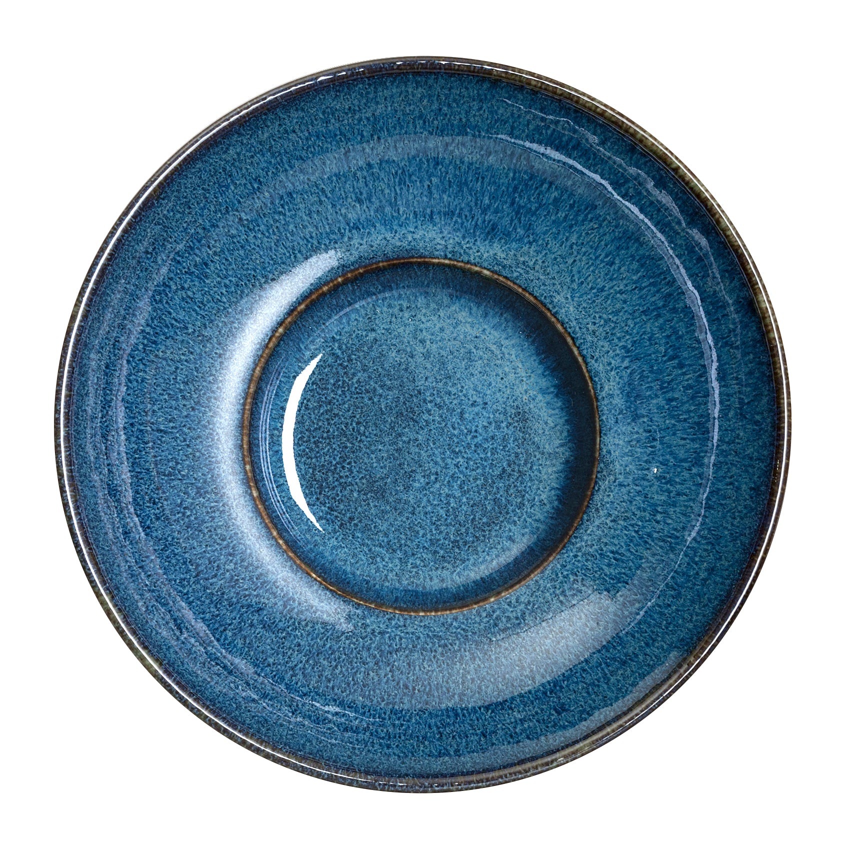Bowl Coupe Rimmed 9.625" Dia. (3.75 Oz) Wabi Sabi Indig