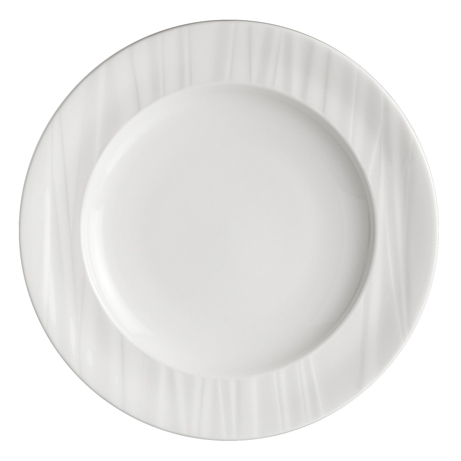 Rim Plate 6.5" Dia. Foliobone Ruche