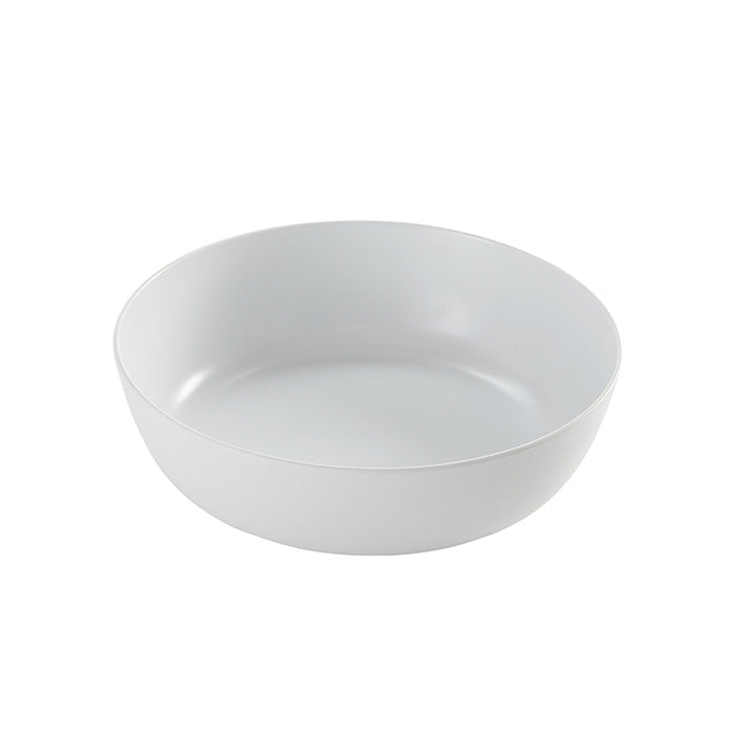 Ani 104 oz. Round Melamine Serving Bowl, White