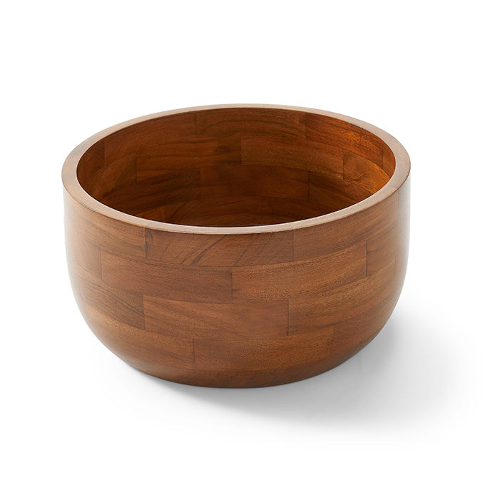 Loft 232 oz. Natural Round Acacia Wood Bowl