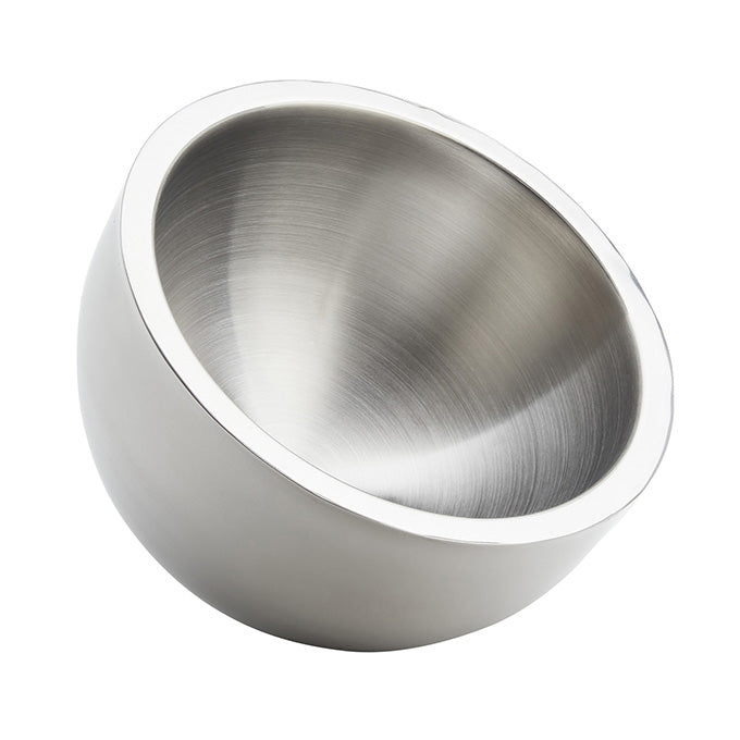 108 oz. Angled Double Wall Stainless Steel Bowl
