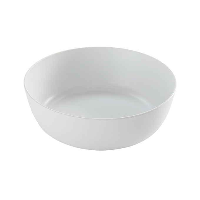 Ani 169 oz. Round Melamine Serving Bowl, White