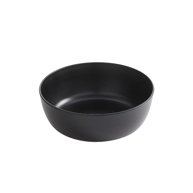 Ani 67 oz. Round Melamine Serving Bowl, Black