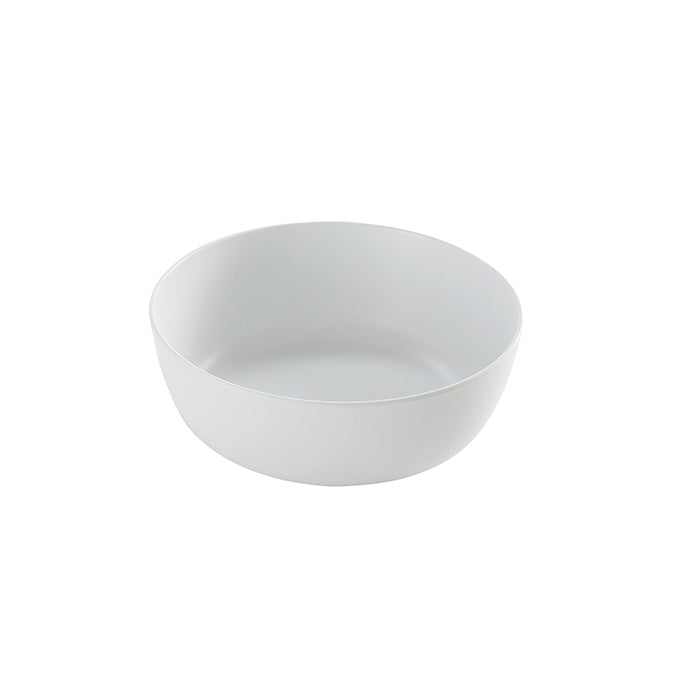 Ani 67 oz. Round Melamine Serving Bowl, White