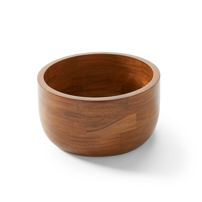 Loft 120 oz. Natural Round Acacia Wood Bowl