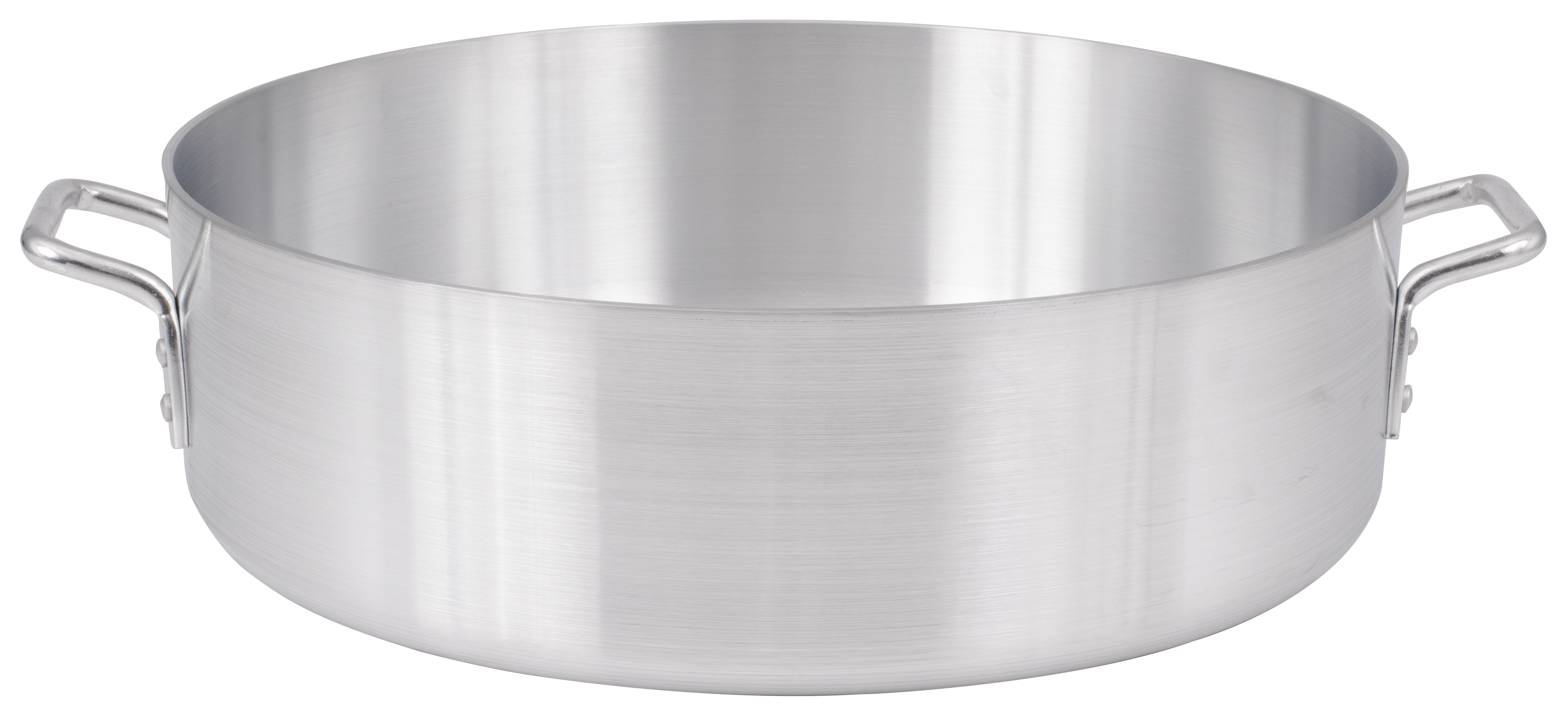 Brazier 24 qt., Reinforced Rim, 4.0 mm., Heavy Weight Aluminum