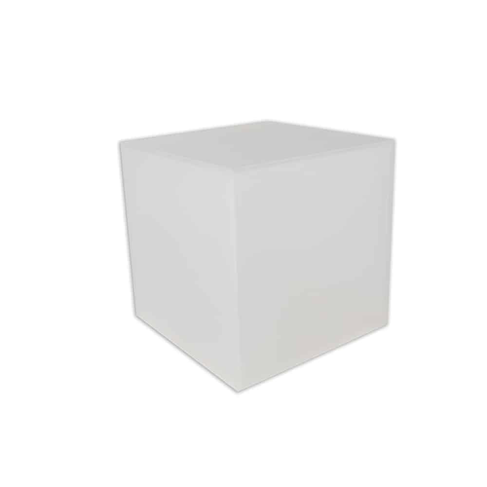 Riser, Acrylic, Frosted Cube, Square, Set Of 3