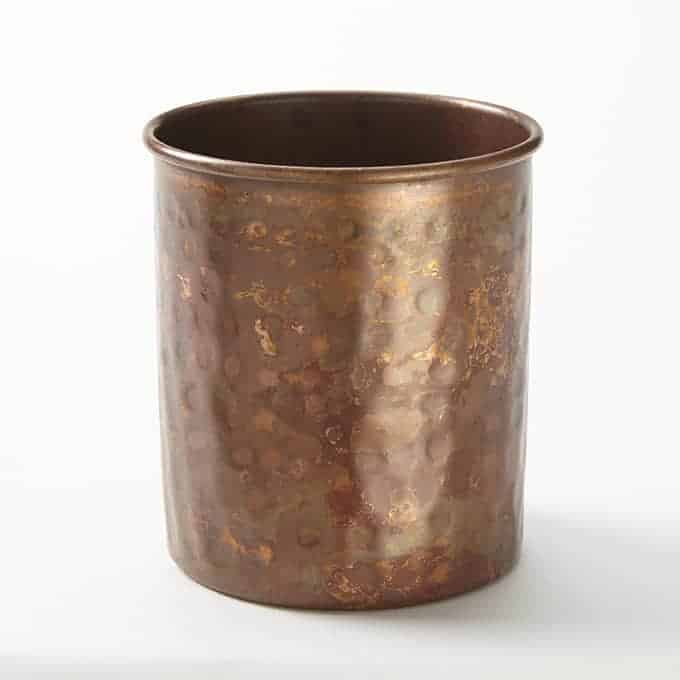 Cup, Antique Copper, Hammered, 14 Oz.