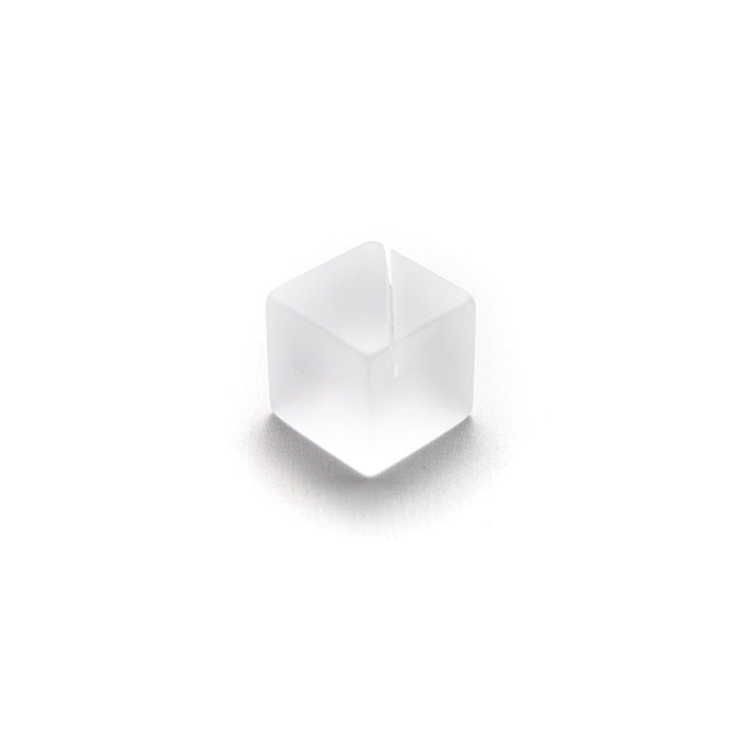 Card Holder, Acrylic, Cube, Frosted White