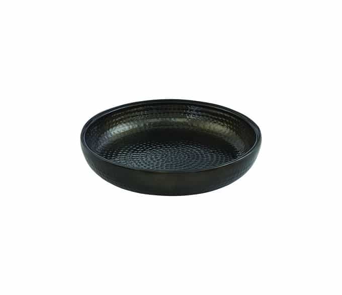 Seafood Tray, Alum, Dbwl, Hm, Blk, 12" Dia.