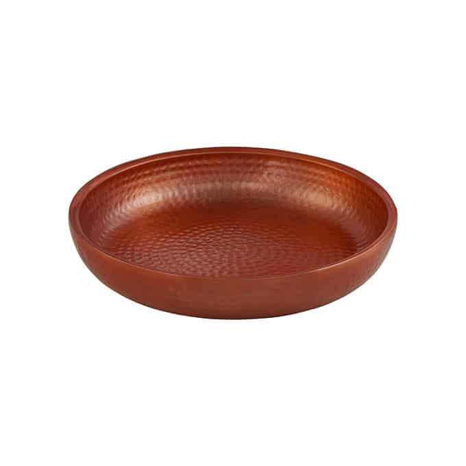 Seafood Tray, Alum, Dbwl, Hm, Copper, 14" Dia.