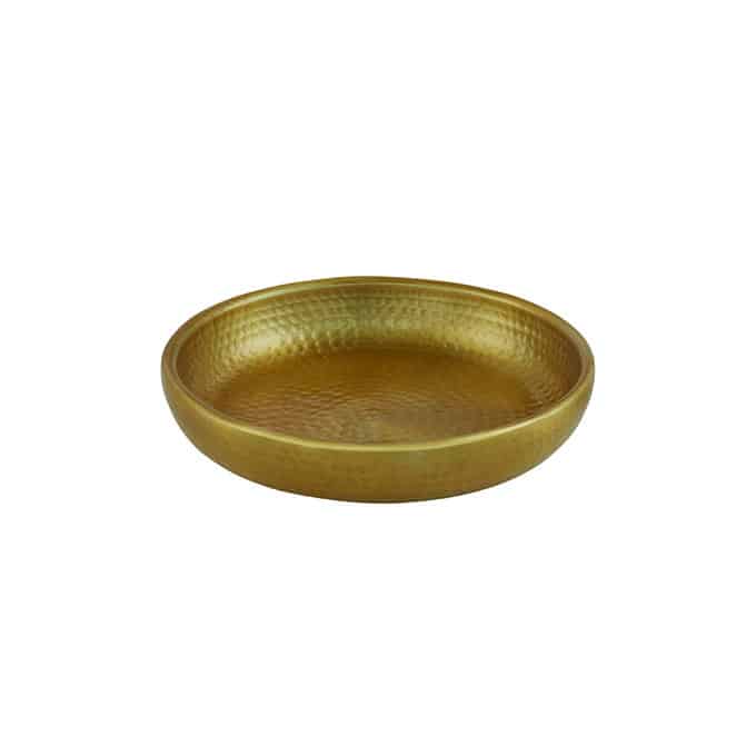 Seafood Tray, Alum, Dbwl, Hm, Gold, 12" Dia.