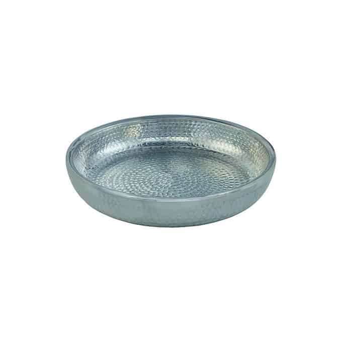 Seafood Tray, Alum, Dbwl, Hm, Silver, 12" Dia.