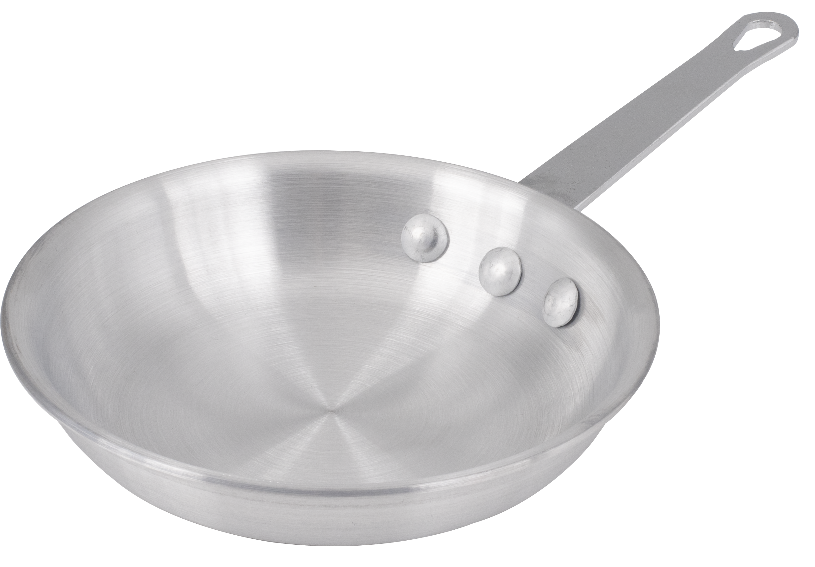 Fry Pan, 7"D, Round, 3003 Aluminum, 3.5 mm., Natural Finish
