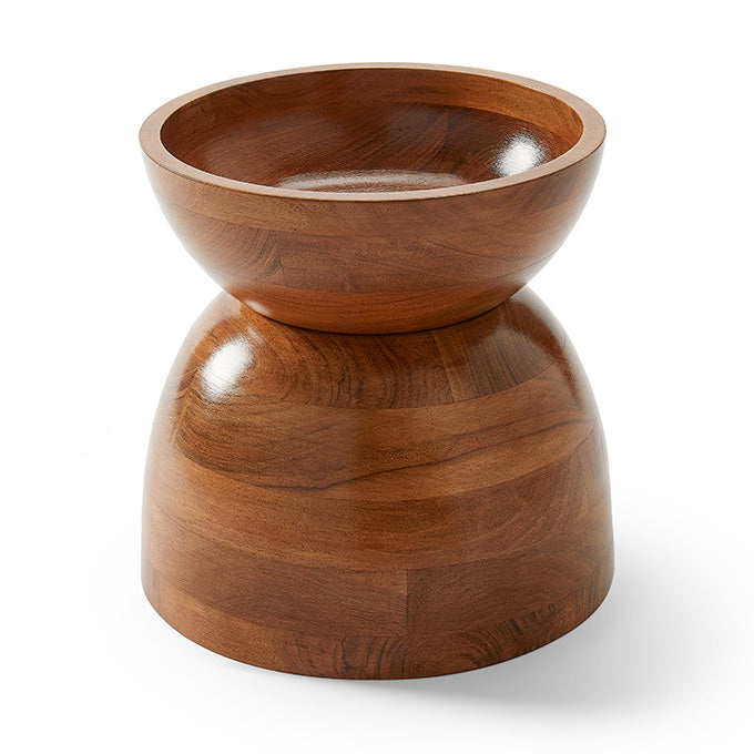 Loft Collection Hourglass Acacia Wood Bowl Set