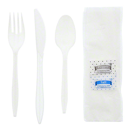 Cutlery Kit, 6-in-1, White