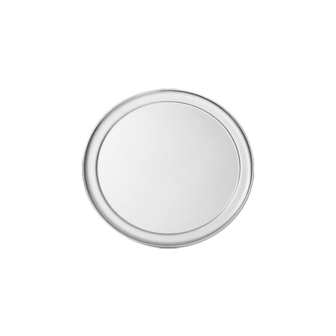 8" Round Aluminum Pizza Pan, Flat Bottom, 20-Gauge