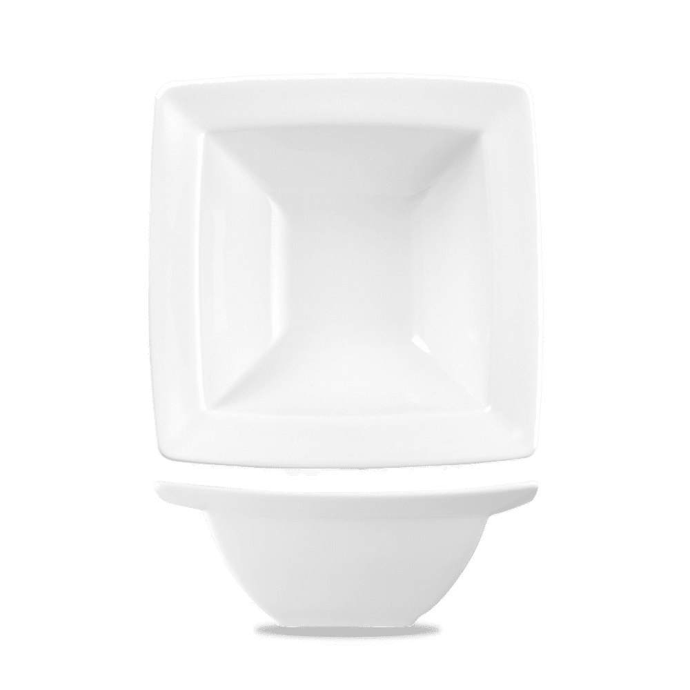 Alchemy® 20 oz. 8" Square Bowl, White