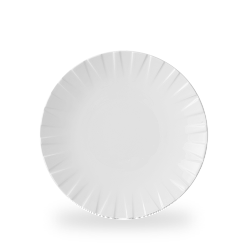 Alchemy® Abstract 10-5/8" Round Coupe Plate, White