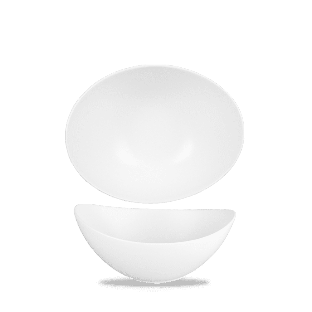 Alchemy® Moonstone 10 oz. Slanted Bowl, White