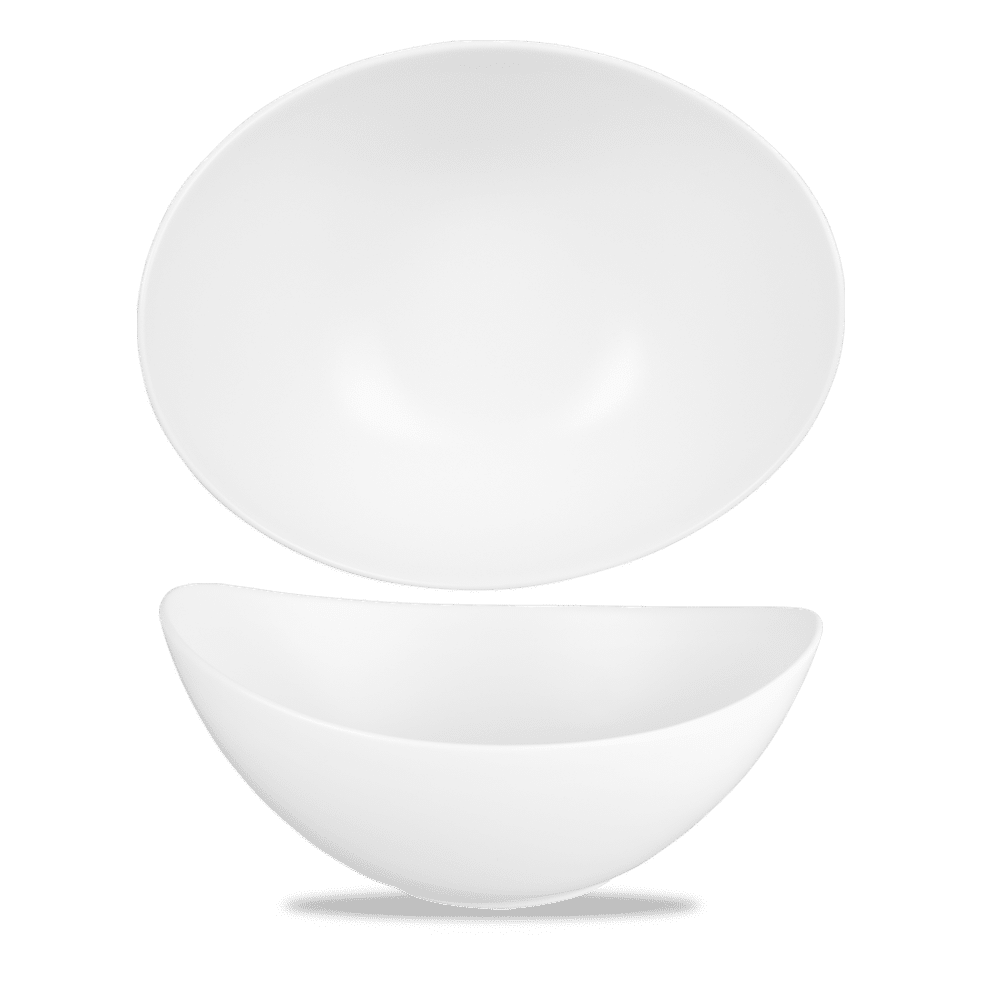 Alchemy® Moonstone 40 oz. Boat Shape Bowl, White