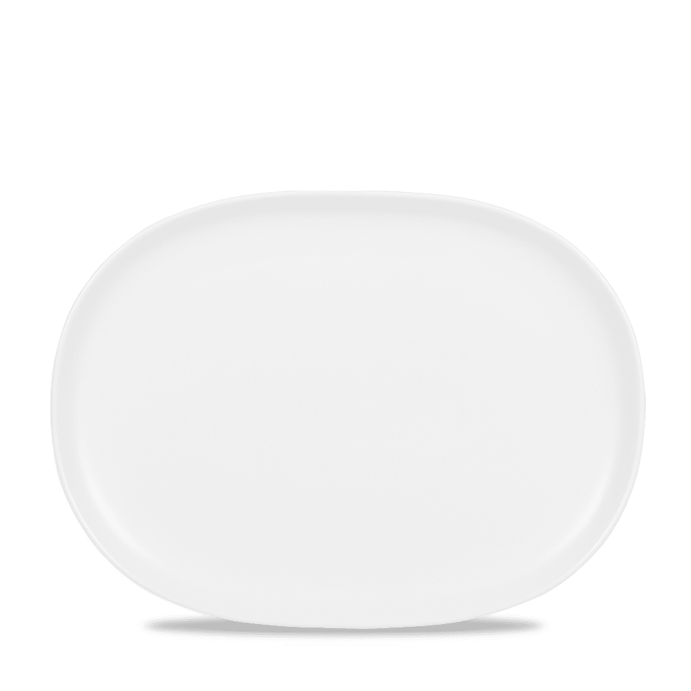 Alchemy® Moonstone 11-1/4" x 8-1/4" Oval Plate, White