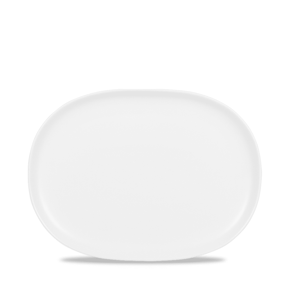 Alchemy® Moonstone 6-1/2" x 8-7/8" Oval Plate, White