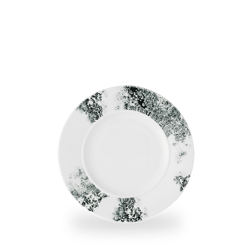 Ambiance 8-1/2" Round Plate, Smoke Black