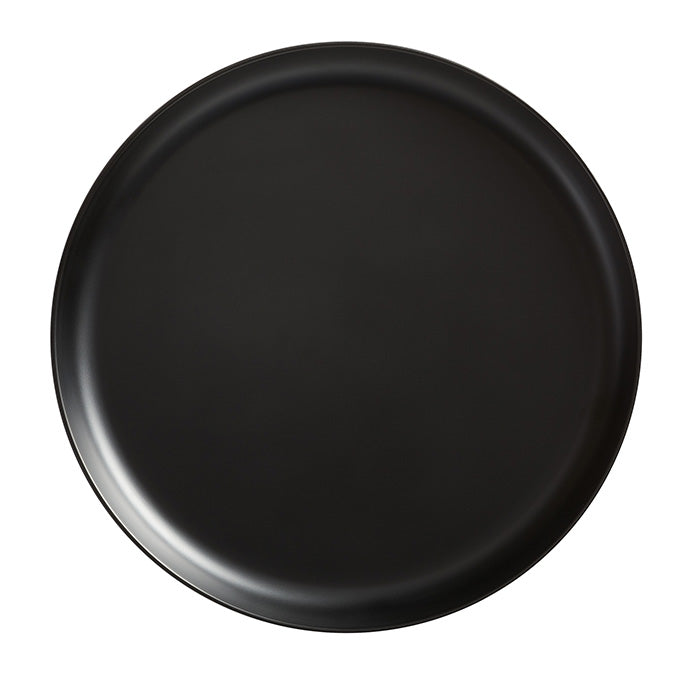 Ani 10-1/2" Round Melamine Coupe Plate, Black
