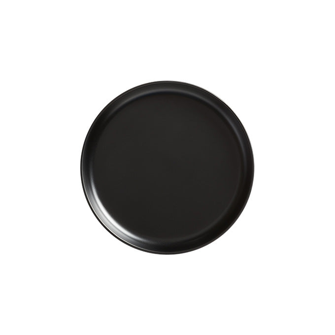 Ani 6-1/4" Round Melamine Coupe Plate, Black