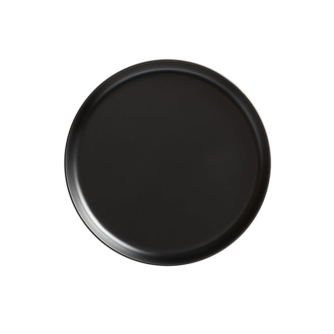 Ani 7-1/2" Round Melamine Coupe Plate, Black