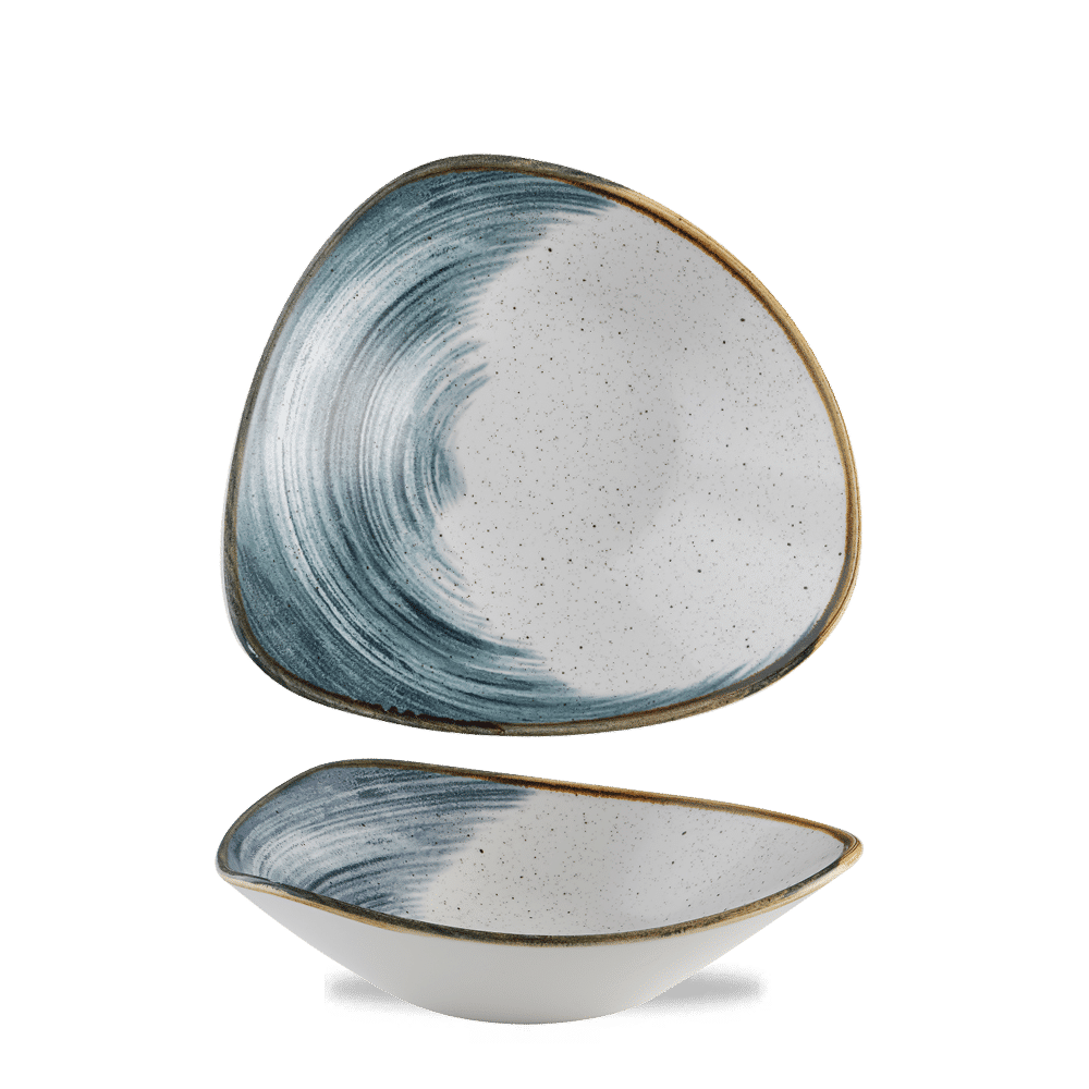 Stonecast Accents 21 oz. Blueberry Triangle Bowl