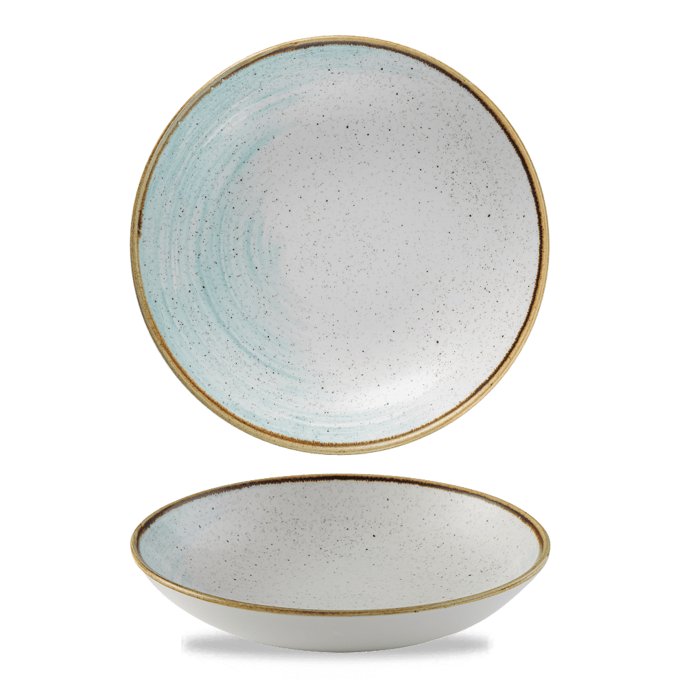Stonecast Accents 40 oz. Duck Egg Blue Coupe Bowl