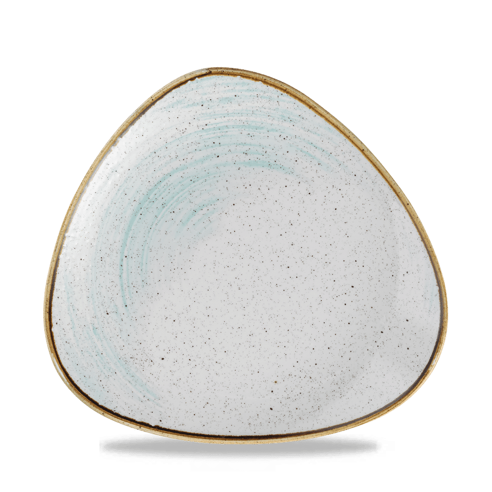 Stonecast Accents 9" Duck Egg Blue Triangle Plate