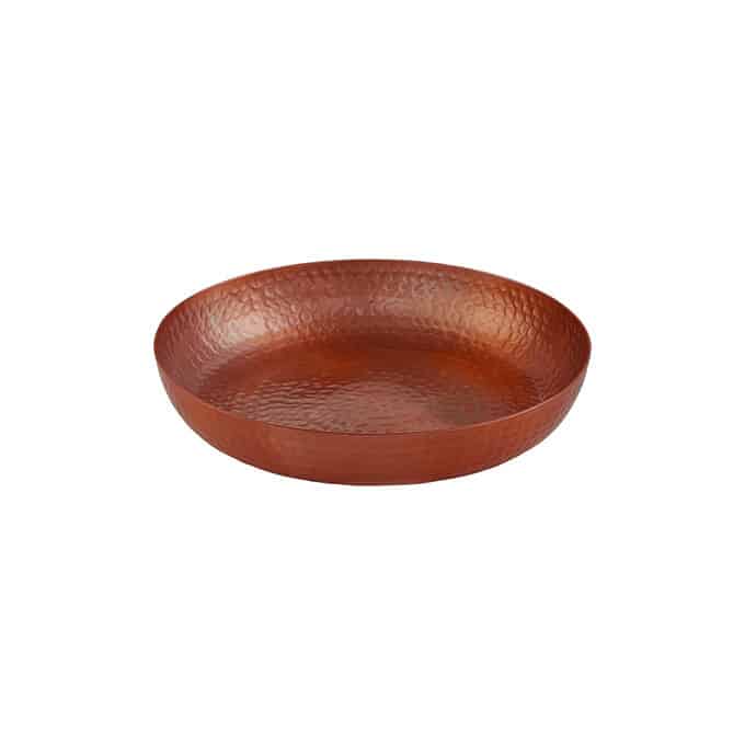 Seafood Tray, Alum, Hm, Copper, 12" Dia.