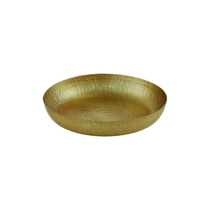 Seafood Tray, Alum, Hm, Gold, 12" Dia.