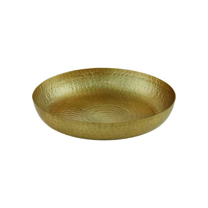 Seafood Tray, Alum, Hm, Gold, 14" Dia.