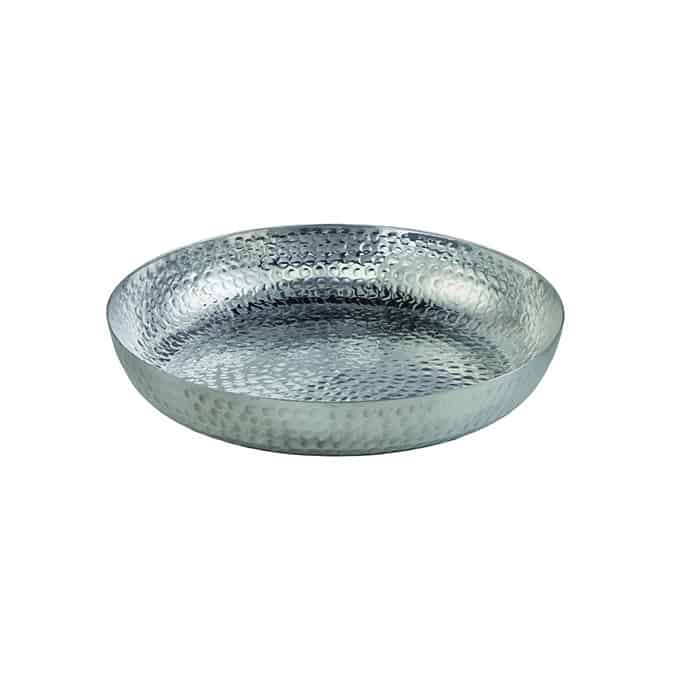 Seafood Tray, Alum, Hm, Silver, 14" Dia.
