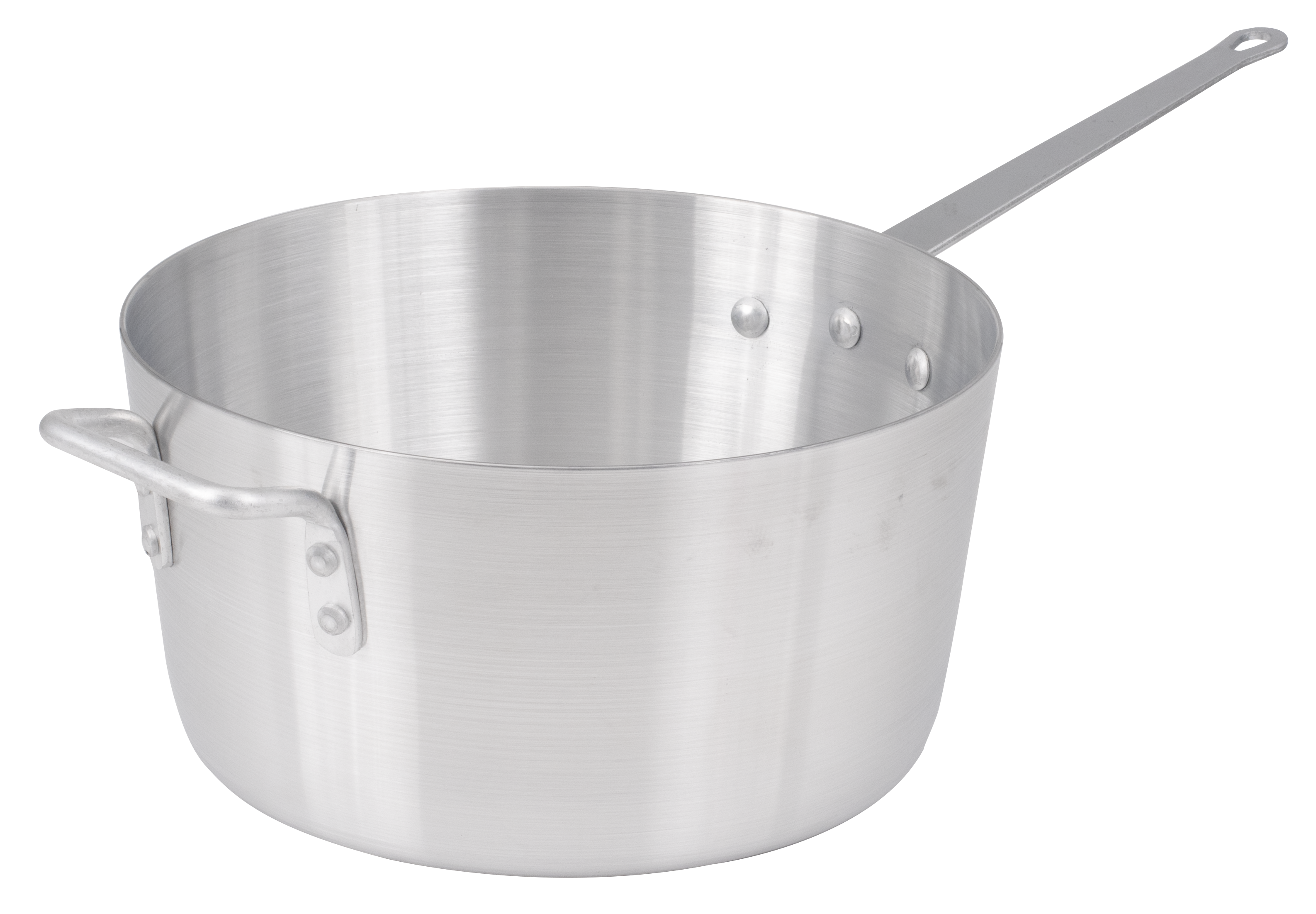 Sauce Pan 10 qt., Riveted Handle, 3.0 mm., Heavy Weight Aluminum