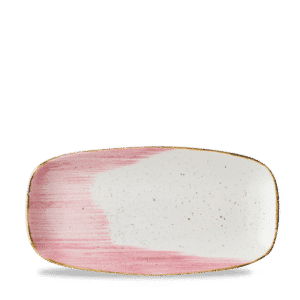 Stonecast® Accents 11-¾" x 6" Oblong Chef's Plate, Petal Pink
