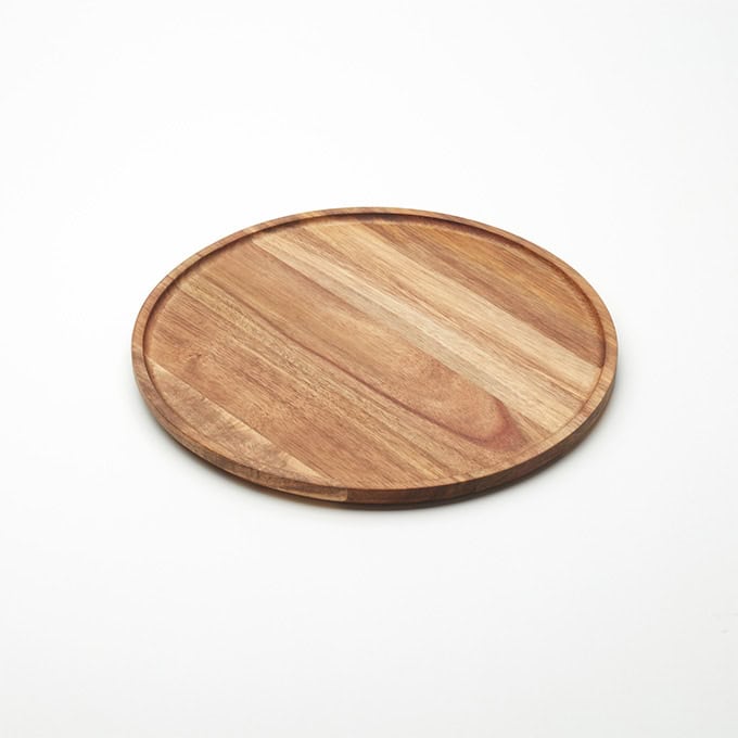 Loft 12" Round Acacia Wood Serving Board